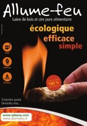 Allume feu écologique laine de bois Adrene 